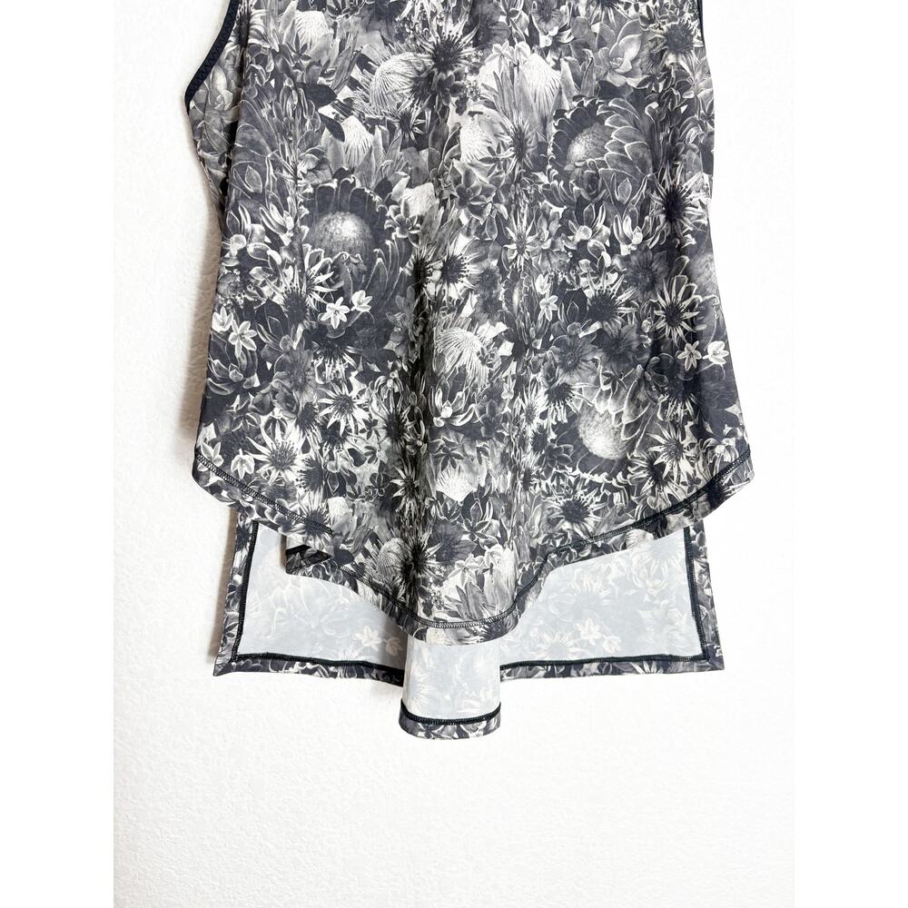 Lululemon Run Split Singlet Flowabunga Black Ange… - image 7